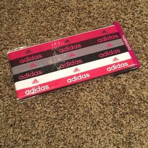 Brand new 6 pack of Adidas hairbands.